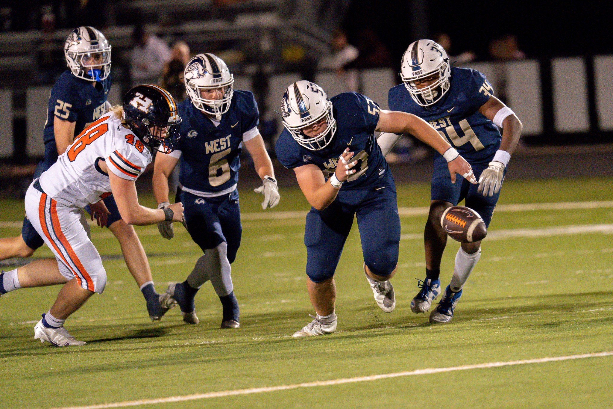 Football game action